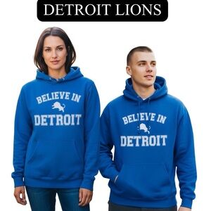 DETOIT LIONS Unisex Hoodie, NWT